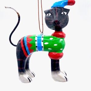 Monkey Business Black Sweater Cat